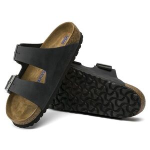 Birkenstock Black Softbed Arizona Sandals EU 43 New in Box